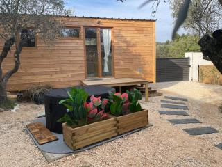 La Tiny House des Oliviers et son jacuzzi - 9