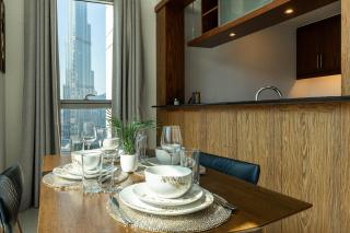 Superb 1-Bedroom apartment with full Burj Khalifa View - 5-min walk to Dubai Mall - Dubái - 2