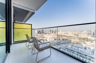 Skyline and Community Views 1BR with Private Balcony Near Community Park, Binghatti Amber, Jumeirah Village Circle by Deluxe Holiday Homes - 8