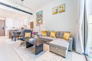 Skyline and Community Views 1BR with Private Balcony Near Community Park, Binghatti Amber, Jumeirah Village Circle by Deluxe Holiday Homes - 9