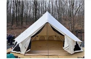 Pet-Friendly Bell Tent with Views of Taconic Mountains for a Great Escape in Nature in Petersburg, New York - Williamstown - 3