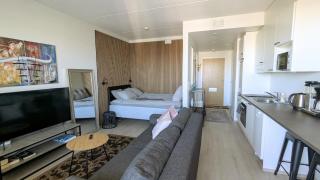 W6 Studio, parveke, parkki ja palvelut pihapiirissä - Tampere - 7