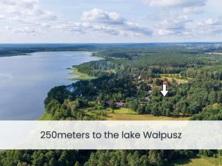 Ferienhaus "Maga" am See in Masuren - Kamin & WLAN, umzäunter Garten, Hunde willkommen - - 9