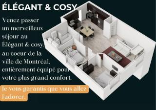 Élégant et cosy - 2 chambres bien équipé et parking gratuit - Montréal - 7