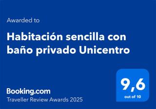 Habitación sencilla con baño privado Unicentro - Bogotá - 9