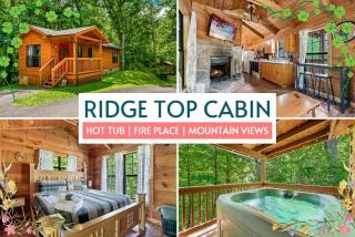Beautiful Rustic Cabin with Jacuzzi, Covered Porch and Mountain Views in Sevierville, Tennessee - Sevierville - 0
