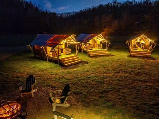 Incredible Multi-Unit Group Glamping in Safari Tents for an Amazing Outdoor Adventure with Family or Friends in Newport, Tennessee - 7