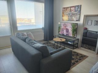 W6 Studio, parveke, parkki ja palvelut pihapiirissä - Tampere - 4
