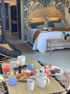 cala luna spa vue mer , clim, à 50m de la plage , literie luxe , entièrement équipé - 6