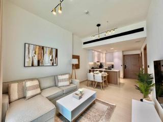 Modern 1br W Calm Interiors Jvc Dubai - 3
