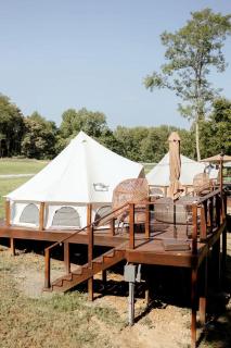 Romantic Bell Tent with Private Deck and Jacuzzi in Tennessee - Silver Point - 5