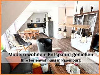 Ferienwohnung "Atlantis" Papenburg Balkon Einbauküche Neubau 74 qm Free Wifi 2 Schlafzimmer 4 Personen - Papenburg - 0