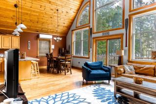 Stunning Cabin Surrounded by Trees and Fire Pit Provided in Bowerbank, Maine - 6