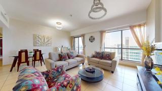Rimal 1 - Two Bedroom with City View on 38th Floor - 9