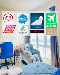 Mesahill Studio King PoolView With New FullBody Massage Chair Above Shopping Mall, Bowling & Cinema, 5 Minutes to USIM, Nilai - 24H Self and Easy Check In - Nilai - 0