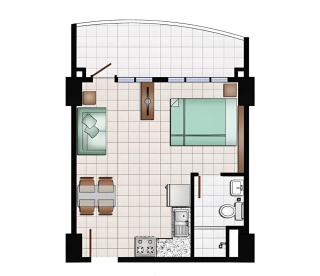 Spacious Studio unit with balcony and seaview - Punta Engaño - 2