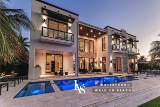 Villabella Luxe 100ft Waterfront Villa With 6bedrooms65bathrooms 5 Minute To Beach Chefaposs Kitchen Heated Poolhot Tub Outdoor Bbq Kitchen Sonos - Fort Lauderdale - 0