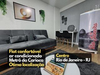 Lindo Flat Largo da Carioca VLT Centro Rio Metrô na porta - a pé da Lapa - 7