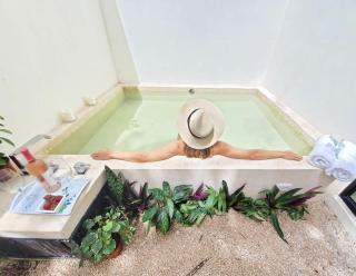 Tulum private jungle cool pool at Dk Tulum DK 500 mbps Wi-Fi 3 Bikes King Bed - Tulum - 7