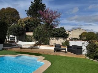 Maison 3 chambres, piscine privée terrain de pétanque - Carcassonne - 6