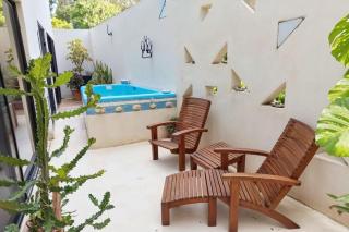 Private Yard & Cool Tub Wifi 1 bed 3 guest - Tulum - 7