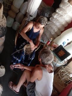 Weaving class rattan lamps - Ubud - 0