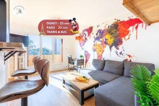 Le Chalet - GARE 3 min - PARIS 20 min - DISNEY 25 min - Lumineux & Chaleureux - Free WIFI - Thorigny-sur-Marne - 0