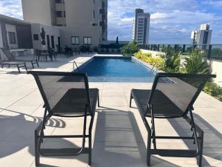 Apto A 300m PRAIA e 8min Beto Carreiro c Vista Mar Incrível 3 quartos Ar Condicionado Churrasqueira privativa Condo Completo com Piscina Academia ao Ar livre Sauna Playground Portaria 24H e Vaga privativa de Garagem Reserve Agora e Viva essa Experiência - Penha - 5