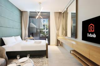 Livbnb - Serene Studio with Private Terrace in JVC - 3