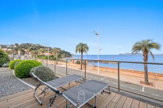 Villa Antoine Appartement RDJ Vue mer CLiM Wifi parking plage 50m La Garonne - Le Pradet - 1
