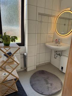 Gemuetliches helles Zimmer mit guter Anbindung nach Mainz und Wiesbaden Gemeinschaftsbadezimmer - Ginsheim-Gustavsburg - 4