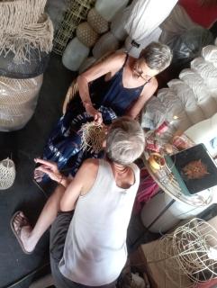 Rattan lamps Weaving class - Ubud - 1