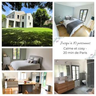GARCHES, proche PARIS, Villa 10 personnes, quartier calme et cosy - Garches - 0