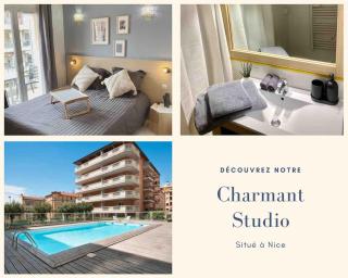 Charming studio with swimming pool - Nice - 0