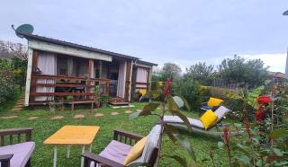 mobil home avec jolie terrasse en bois et jardin ,à 150 de la mer - Penta-di-Casinca - 0