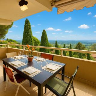 Nice 4 bedroom apartment with sea view - air conditioning - pool - Grasse - 9