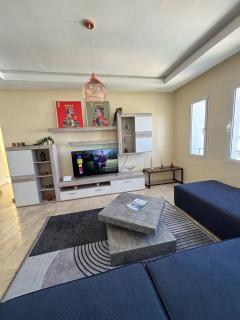 Apartment with pool view, 1 min to beach, private parking - Mansouria - 0