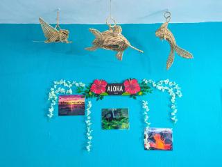 A5 Beachside Bliss Family Hawaiian Themed Quad Studio Kitchen AC - Playa del Carmen - 7