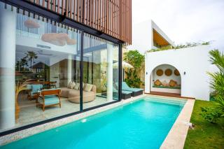 Villa Oria Canggu - Brand new 3BR mediterranean Villa with Ricefield sunset view - 0