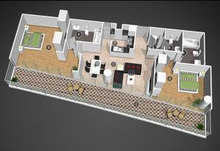 Luxurious 2BR apt with panoramic Marina view - 8