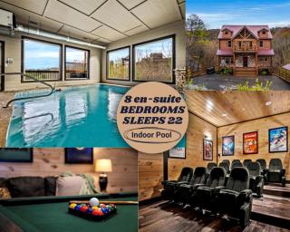 Stunning Cabin with Indoor Pool, Pool Table and Hot-tub in Sevierville, Tennessee - 9