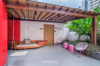 Aptos charmosos a 450m da Praia da Barra com rooftop e vista mar - PRV - 4