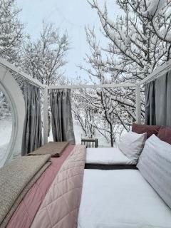 Stargazing Igloo by Eyja Mork with Hot Tub, BBQ and shared kitchen - Stora Mork - 8