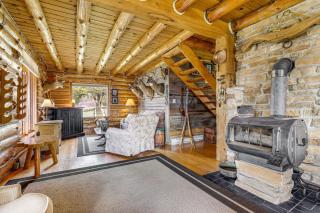 Log Cabin with Pond and Trail Access in Almond! - Almond - 4