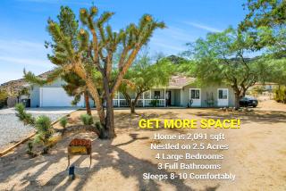 Epic Views, Huge House, Acres of J-Trees to explore, Hot Tub, Pool, AC, and Mini-Golf - Joshua Tree - 9