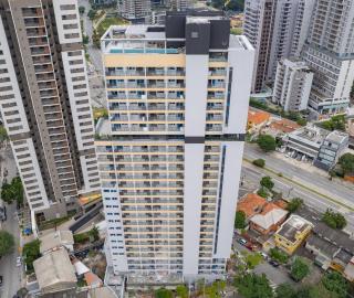 Sinta-se em casa-Studio mobiliado em SP a 230m do metro Brooklin, prox Consulado USA e Aut Interlagos - São Paulo - 0