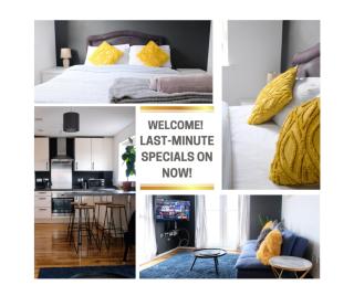 Bright 1 Bedroom Flat with Parking & WiFi for 3 Guests - Salford Uni, Victoria Station, AO Arena - Manchester - 0