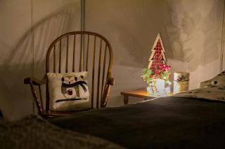 Secluded Luxury Camping Tent on Otter Lake near Girard, Illinois - 6