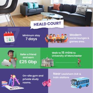 Heald Court Student Only, Ensuite Room at Manchester - Manchester - 8