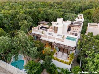 Villa El Canto, Luxury 7 Bed Jungle Villa Rooftop View - Tulum - 0